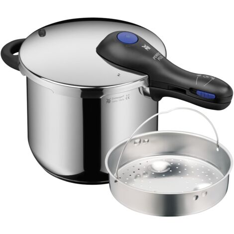 WMF Fusiontec Essential - Pentola grande, 20 cm, coperchio in vetro, a induzione, 2,4 l, in ceramica high-tech, antigraffio, non rivestita, colore: grigio, made in Germany