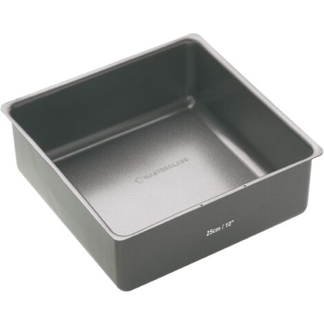MasterClass Tortiera/Teglia da Forno Antiaderente Profonda con Base Removibile, Quadrata, 25 cm (10'') (1/5)