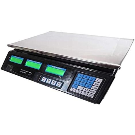 TEMPO DI SALDI Bilancia Elettronica Digitale Professionale Da 5 Gr A 40 Kg Con Divisione 5 Gr