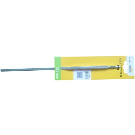Schellenberg 11106 Perno Quadrato per snodo sferico per manovella tapparelle avvolgibili, 8 mm Bordo, Lunghezza, Grigio, 8/300 mm