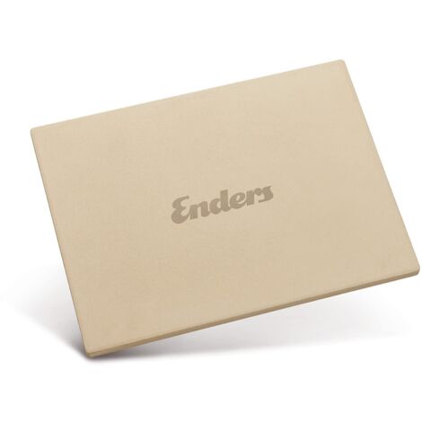 Enders Pietra Refrattaria Rettangolare Enders per Griglia a Gas - Pietra per Pizza in Cordiertite - 40 x 30 cm
