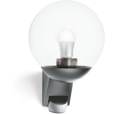 Lampada da parete per esterni Steinel L 585 Antracite, movimento a 180 ° e portata max. 12 m