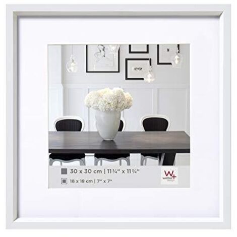 walther design Bianca 20 x 20 cm con passe-partout, Cornice in Legno di Stoccolma EA222W