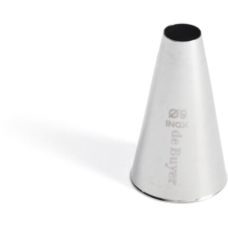 De Buyer Acciaio Inossidabile Beccuccio a Foro Tondo Inox, Diametro cm 0.9, 2111.09N, 2.5 cm (1/2)