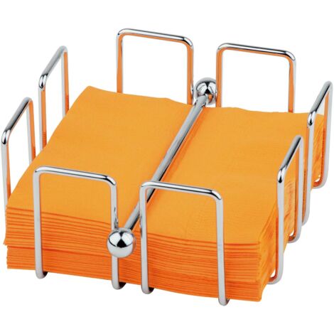 Portatovaglioli Da Tavola BRANDANI 56002 – Design Cromato In Metallo, 20x20x9 Cm Per Cucina Moderna - 5