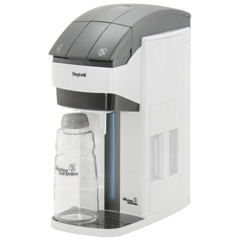 Beghelli - Macchina Dell'acqua - Con Lampada Battericida A Luce Uv-c Per Abbattere I Batteri, Alimentatore, 1 Filtro 1 Bottiglia Di Vetro Inclusi