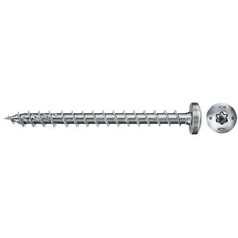 fischer PowerFast II - Vite per truciolato PTF 4,5 x 50 (300 pezzi) con filettatura completa, testa bombata con stella interna, vite per lavorazione del legno, riduce la resistenza alle viti e il