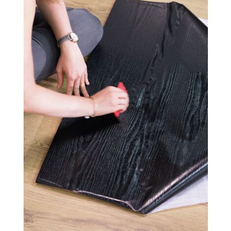 INDIGOS UG - Adesivo per mobili da cucina, 63 cm x 2 m, opaco, pellicola in PVC di alta qualità, pellicola adesiva per mobili, impermeabile, per armadi, cucina, pellicola decorativa, colore nero