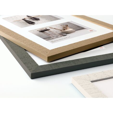 walther design cornice bianco polare 3x 10x15 cm galleria con passe-partout, Home Cornice in legno HO315V