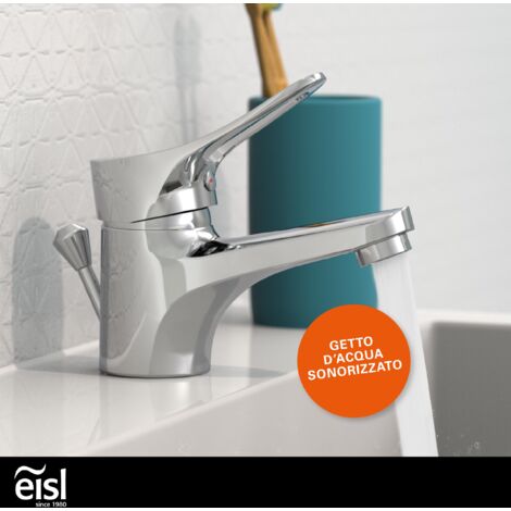 Rubinetto Lavabo Bagno Cromato - Miscelatore Moderno Con Getto Comfort E Facile Installazione
