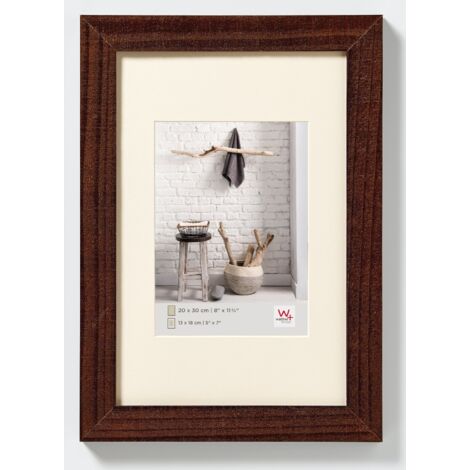 walther design noce 40 x 50 cm con passe-partout, Cornice in legno per la casa HO050N