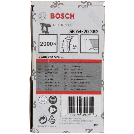Bosch SK64-20 G vite a testa svasata zincata 38 mm