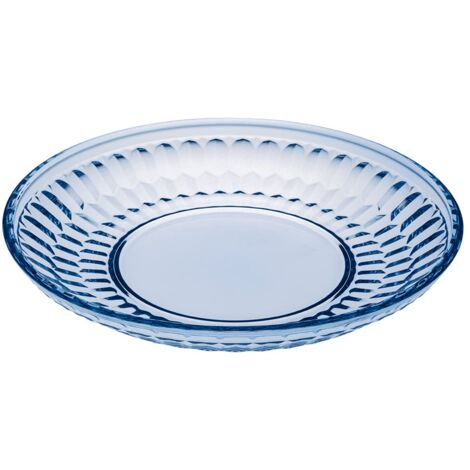 Villeroy & Boch - Boston col. Piatto da insalata blue, piatto decorativo per insalate e dessert con tocchi di blu, cristallo