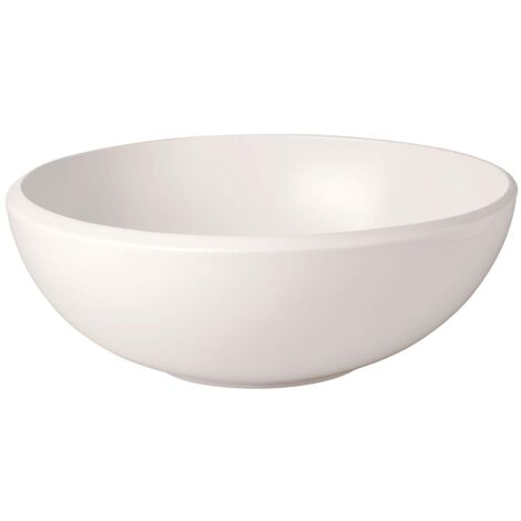 Villeroy & Boch 1042643160 Villeroy & Boch NewMoon Ciotola Rotonda L, Grande Insalatiera per Ogni Occasione, Porcellana, Lavabile in Lavastoviglie, Alta Qualità, Bianco, 4000 ml (1/3)