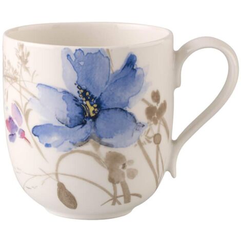 Villeroy & Boch Mariefleur Bicchiere con Manico, 0.35 L, Porcellana, Gris (1/3)