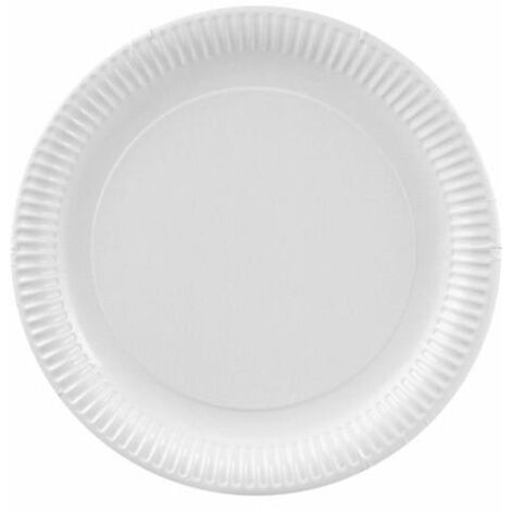 Papstar piatti/piatto monouso bianco, rotondo (50 pezzi) in 100% frischfaserka rton, diametro 29 cm, alimentare, certificato FSC, 11740 (1/4)