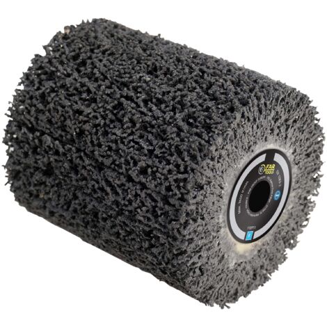 Spazzola in carburo di silicio 80 mm - L 100 mm per decapare metallo, vernici per carrozzeria, preparazione di superfici anteriori di saldatura (superfici piane) Compatibile con macchine REX80