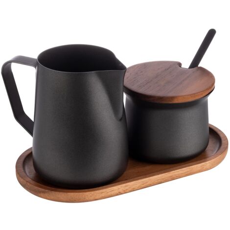 APS sugar dispenser, distributore di zucchero o latte in vetro, con
