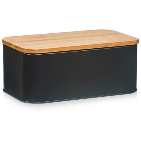 Zeller – Portapane, metallo, Nero , 31 x 18 x 12.5 cm (1/3)
