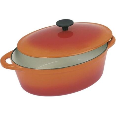 Crealys 501.602 - Cocotte ghisa Ovale di Ferro, 9 l (1/2)