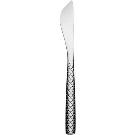 Alessi Colombina Fish Coltello da Pesce, Acciaio Inossidabile, Argento, 5.50x23x24.50 cm, 6 unità (1/4)