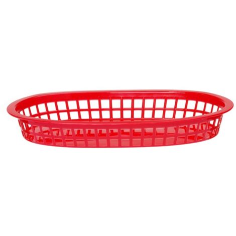 Cestino ovale rosso per il pane 6 pezzi - Hendi 426319 (1/5)