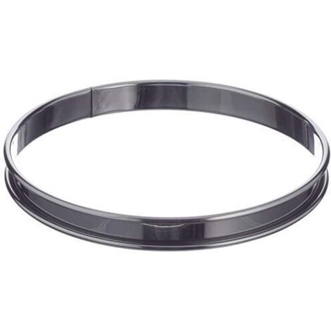 De Buyer Circolare in Acciaio Inox Stampo per Torte ad Anello con Bordo stondato, Diametro cm 18, 3091.18N, Inossidabile, 18.8 cm