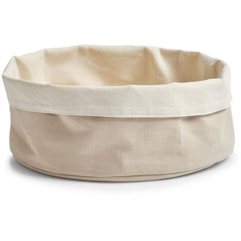 Zeller 18005 Sacchetto per Pane, Rotondo, Cotone, Crema, 0.1x25x13 cm (1/3)