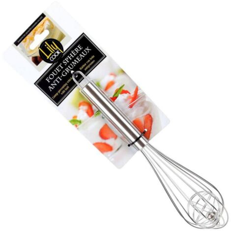 Fackelmann Frusta da Cucina, Acciaio Inossidabile, Argento, 28 x 6 x 6