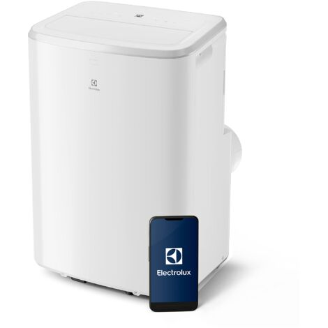 Electrolux Comfort 600 EXP26U339HW Condizionatore portatile Caldo/Freddo, bianco, leggero e compatto, connesso, gas ecosostenibile R290, raffreddamento e riscaldamento