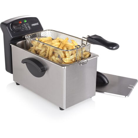 Princess Friggitrice Castel – 3L – 2000 Watt – Acciaio inox – Tecnologia Zona Fredda – 182626
