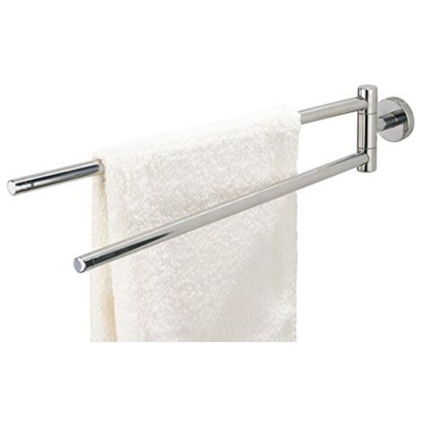 Tiger Boston Portasciugamani a 2 Bracci, Acciaio Inox Lucidato, 5 x 9,5 x 51 cm