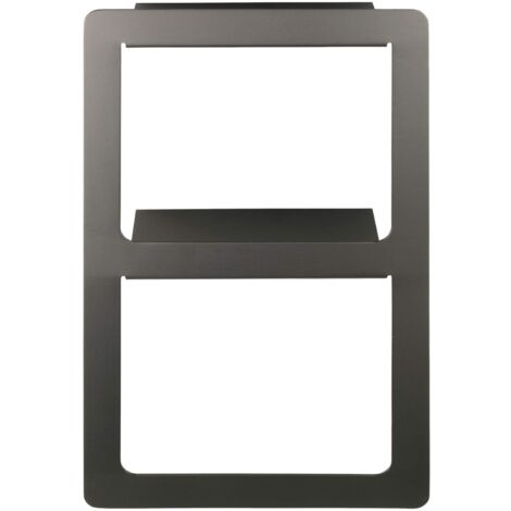 WENKO Portasciugamani Duo Montella, incluso materiale per il montaggio a parete, Alluminio, antiruggine, 27x44x12 cm, Antracite
