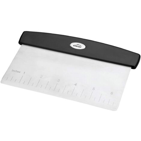 Lacor - 67029 - Scraper Cutter, Rettangolare, Acciaio inossidabile, Multipurpose, Impastare, Taglio, Misurazione e Pulizia, Ideale per pane Dough, 16.5 x 11cm, Acciaio inossidabile (1/5)