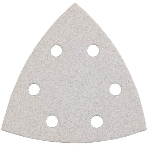 kwb macinazione triangolo per delta u. Multi-smerigliatrice - per metallo, legno, vernice u. V. m., 93 mm, zinco stearato rivestito, 93 mm, grano K-40, 5 pezzi., Punzonata (1/4)