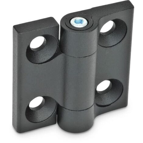 Ganter Normelemente Cerniere frizione regolabile coppia regolabile resistenza all'attrito GN 437-ZD-40-40-A-SW zinco pressofuso 40 x 40 mm (1/2)