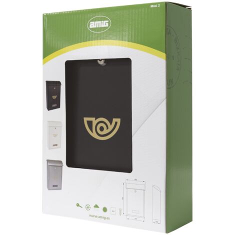 Cassetta Della Lettere Esterna AMIG - Compatta 40x25x10 Cm In Acciaio, Con Serratura E Chiavi - Ideale Per Pareti E Porte - Foto 4