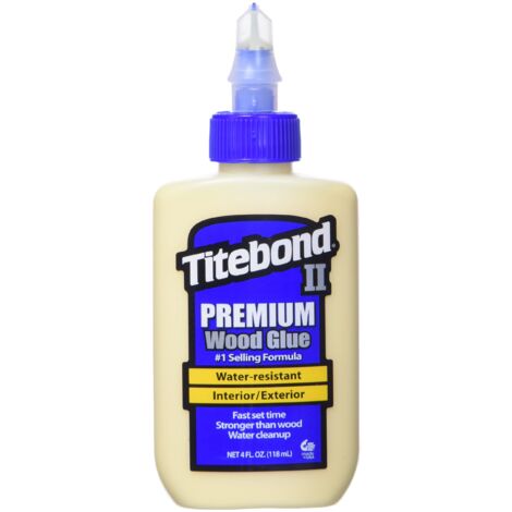 Titebond II Premium – Colla per legno, colla legno impermeabile per uso professionale, dimensioni: 118 ml, 1 pezzo, 500 – 2