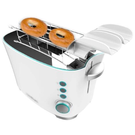 Cecotec Toast&Taste Double W, 650 W, Tostapane verticale con doppia fessura per 2 toast, facile pulizia, spegnimento e pop-up automatico, include pinze di rimozione, vassoio raccogli briciole (1/5)