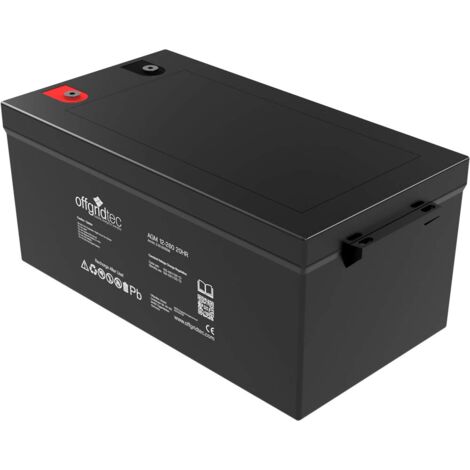 Offgridtec AGM 260 Ah 20HR 12 V – Batteria solare estremamente resistente ai cicli 1006