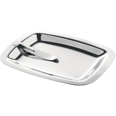 Olympia CM759 - Vassoio quadrato in acciaio INOX con clip per banconote (1/4)
