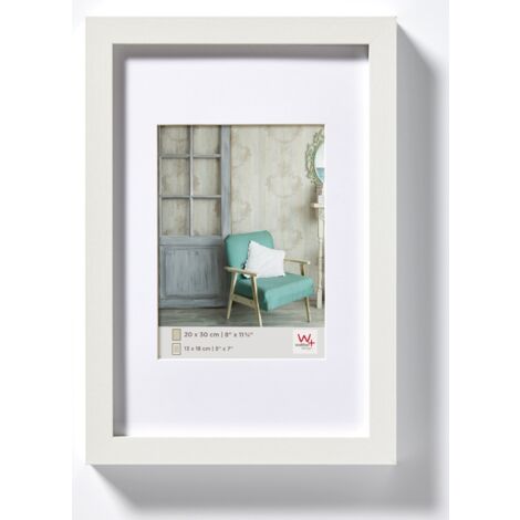 walther design bianco 20 x 30 cm vero vetro Cornice in legno di Stoccolma EA030W (1/4)