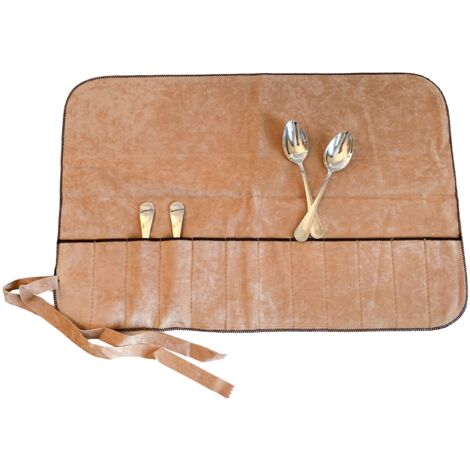 Hagerty Silver Guard Cutlery Roll Custodia per posate d'argento e placcate 48x32 cm I Pratica custodia antiossidante posate d'argento I Portaposate da 12 per cucchiaini da caffè