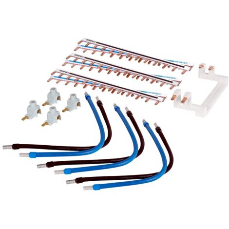 Debflex 707747 - Kit elettrico - Kit di cablaggio - Morsettiera elettrica - Morsettiera di collegamento elettrico - Kit di cablaggio a 2 file