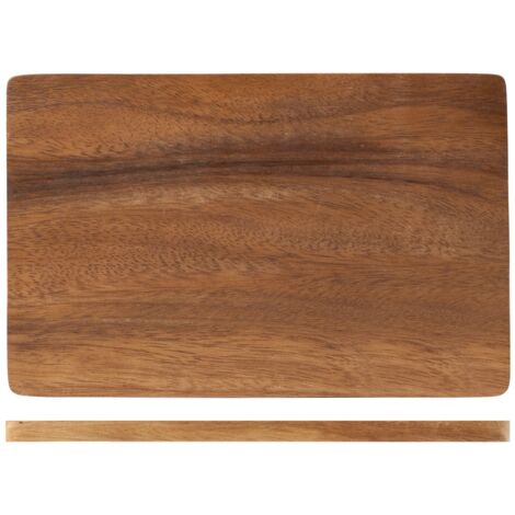 H&h tagliere in legno scuro rettangolare 23