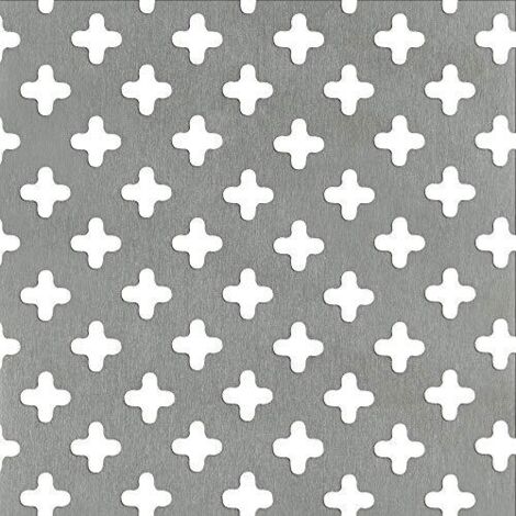 Alberts 466862 Lamiera Forata, Alluminio, 200 x 1000 x 0,8 mm