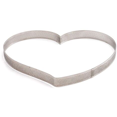 Decora 0064086 Sagoma Microforata Cuore 18 X 16 X 3,5 H Cm Inox (1/4)
