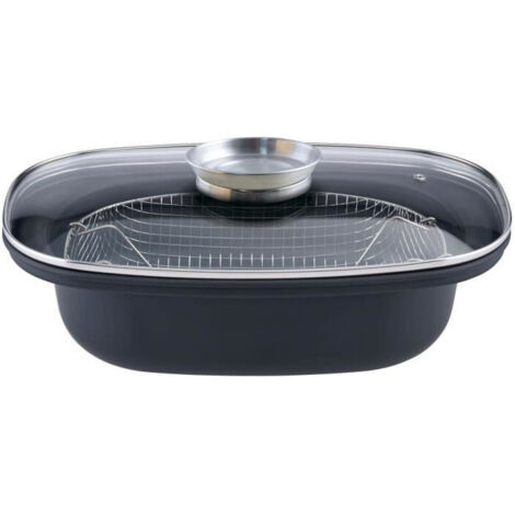Cocotte Arome con cestello per frittura - GSW - 414593 - Acciaio al carbonio - 4 L / 32 cm - Per tutti i piani cottura compresa induzione (1/5)