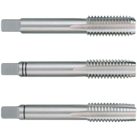 RUKO 230220 - Juego de 3 machos para roscar a mano M DIN 352 HSS, rectificados (M22)