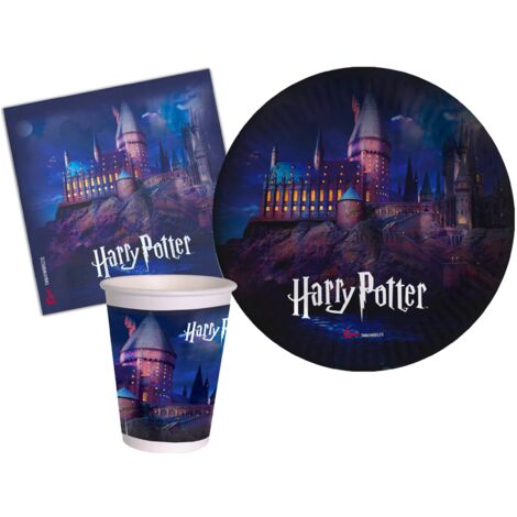 Ciao- Kit Party Tavola Harry Potter (Piatti, Bicchieri, tovaglioli), Multicolore, 24 persone, AZ054 (1/4)